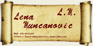 Lena Munćanović vizit kartica